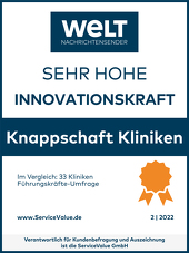 Siegel_Innovationskraft_SEHR HOHE_Knappschaft Kliniken